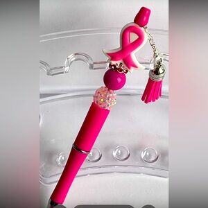 Pink Bling Breast Cancer Survivor Handmade Writing Pen